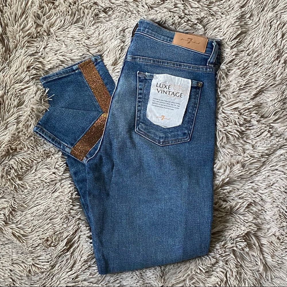 7 FOR ALL MANKIND LUXE VINTAGE HIGH WAIST JEANS